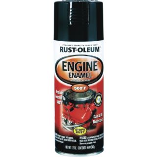 Rust Oleum 12 Oz Automotive Engine Spray Paint in Black Gloss (248932)   Spray Paint