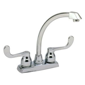 Elkay LKD2448BH Universal Polished Chrome  Two Handle Centerset Kitchen Faucets