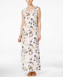 Lucky Brand Floral Spritz Printed Maxi Dress   Dresses   Women   