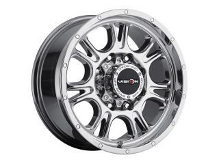 Vision 399 Fury 17x8.5 5x127/5x5" +25mm PVD Chrome Wheel Rim