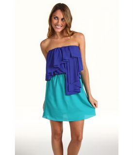 Tbags Los Angeles Strapless Combo Dress