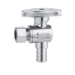 Zurn 1/2in x 3/8in Pex Angle Stop Valve (ND619L6)   Metal Stop / Stop & Waste Valves