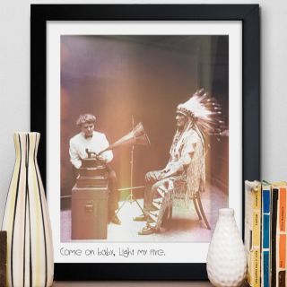Hatcher and Ethan Light My Fire Framed Photographic Print by Oliver