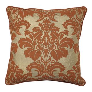 Fleur Rust Feather and Down Filled Decorative Pillow  