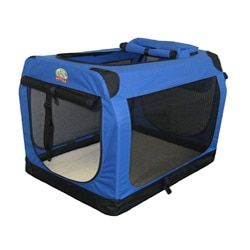Go Pet Club Blue 32 inch Soft Folding Dog Crate House   13481588