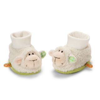 Rattling Plush Baby Booties with Lamb   18870467  