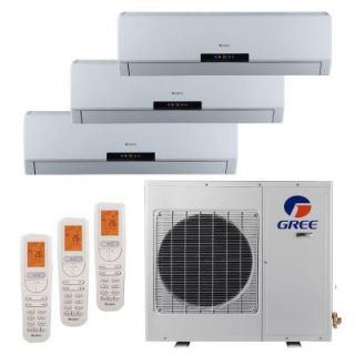 GREE Multi 21 Zone 36,000 BTU 3.0 Ton Ductless Mini Split Air Conditioner with Heat, Inverter, Remote   208 230 Volt/60Hz MULTI36HP303