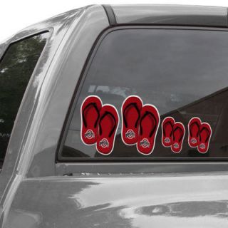 Ohio State Buckeyes Flip Flop Family Car Decals