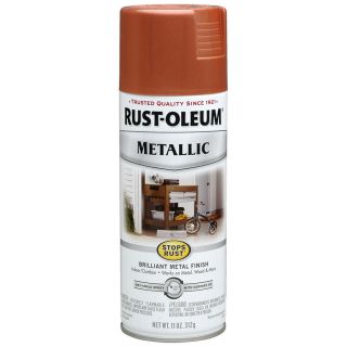 Rust Oleum Stops Rust Copper Matte Metallic Rust Resistant Enamel Spray Paint (Actual Net Contents 11 oz)