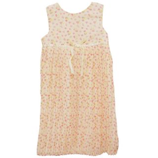 Laura Ashley Toddler Girls Light Yellow Floral Print Dress