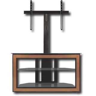 Bell'O TV Stand with Swivel Mount for Flat Panel TVs Up to 52" Black PTP9644