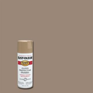 Rust Oleum Stops Rust 12 oz. Khaki Gloss Protective Enamel Spray Paint (Case of 6) 249032