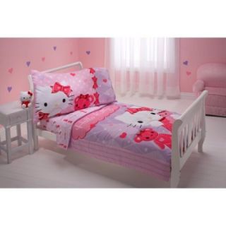 Hello Kitty and Friends 4 pc Toddler Bedding Set