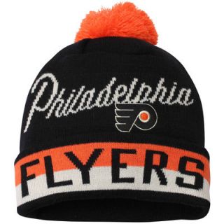 Philadelphia Flyers CCM Youth Vintage Retro Cuffed Hat with Pom – Black
