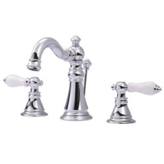 Kingston Brass Classic 8 in. Widespread 2 Handle High Arc Bathroom Faucet in Chrome HFS1971APL